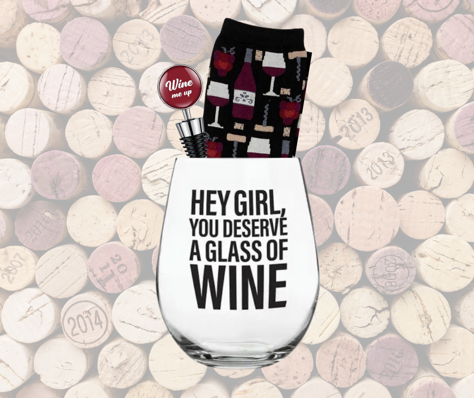 'Hey Girl' Wine Gift