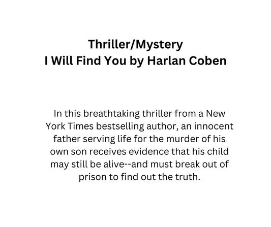 September 2024 Book Club Box-Thriller (One-Time)