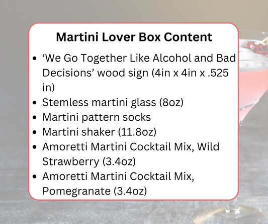 Martini Lover Boozy Box