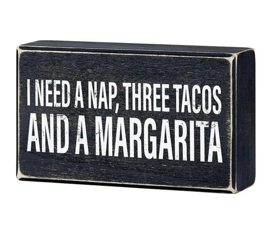 Margarita Wood Box Sign