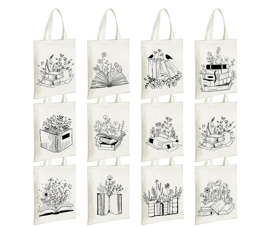 Bookish Canvas Tote Bag