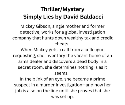 October 2024 Book Club Box-Thriller (One-Time)