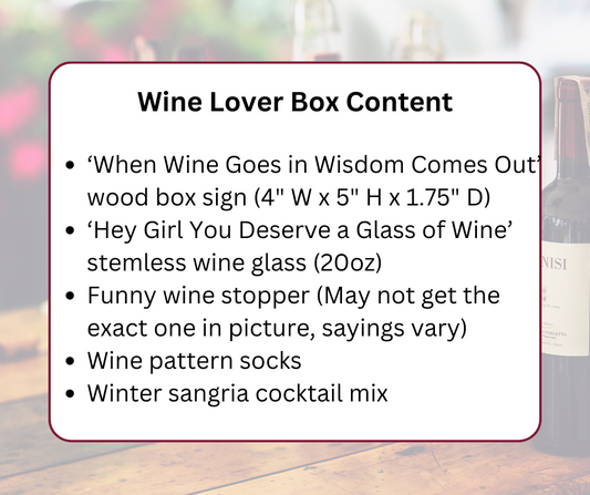Wine Lover Boozy Gift Box