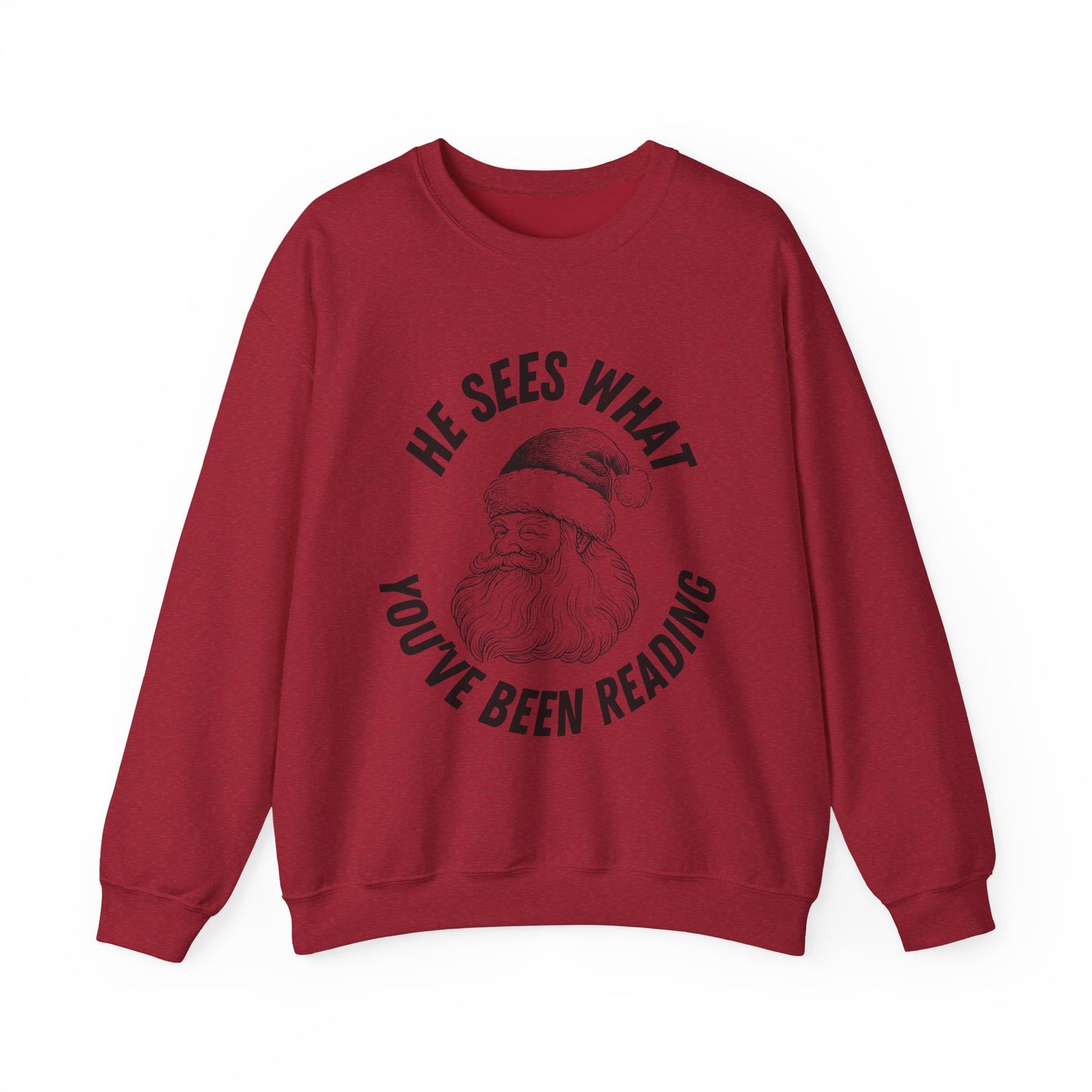 He Sees What You've Been Reading Sweatshirt