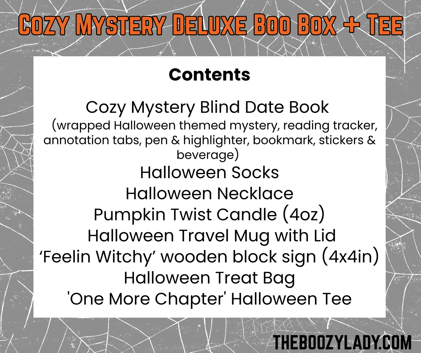 2026 Cozy Mystery Deluxe Boo Box + T-Shirt (Pre-Order)