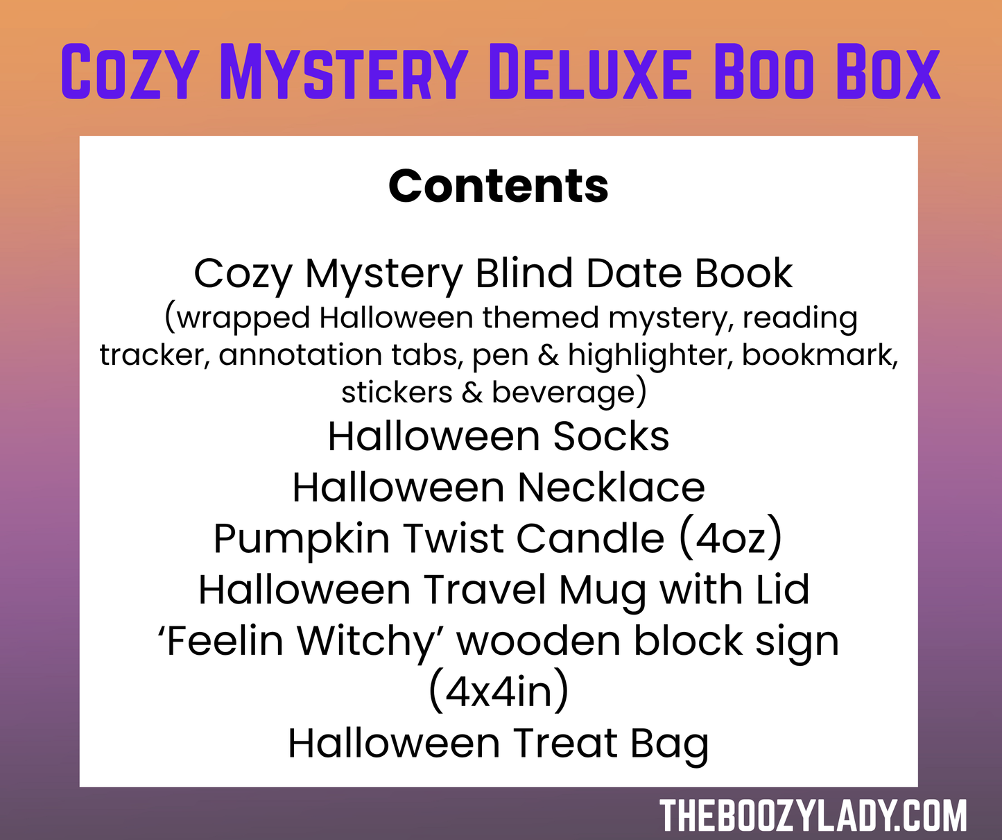 2026 Cozy Mystery Deluxe Boo Box (Pre-Order)